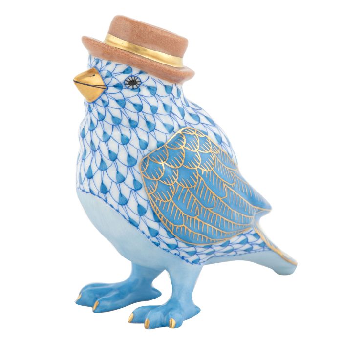 Bird With Hat-Blue