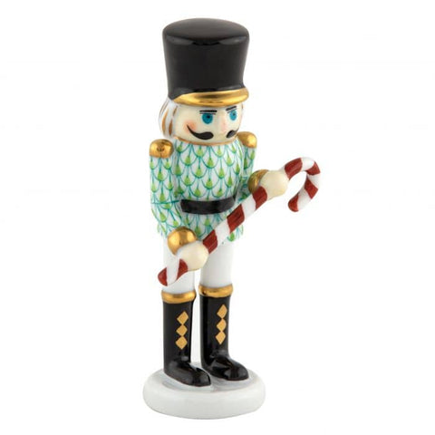 Small Nutcracker w/Candy Cane - Key Lime