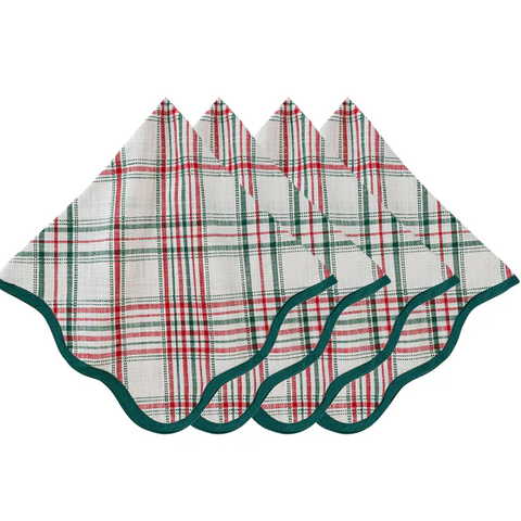 Merry Tartan Napkin- 3 sets of 4