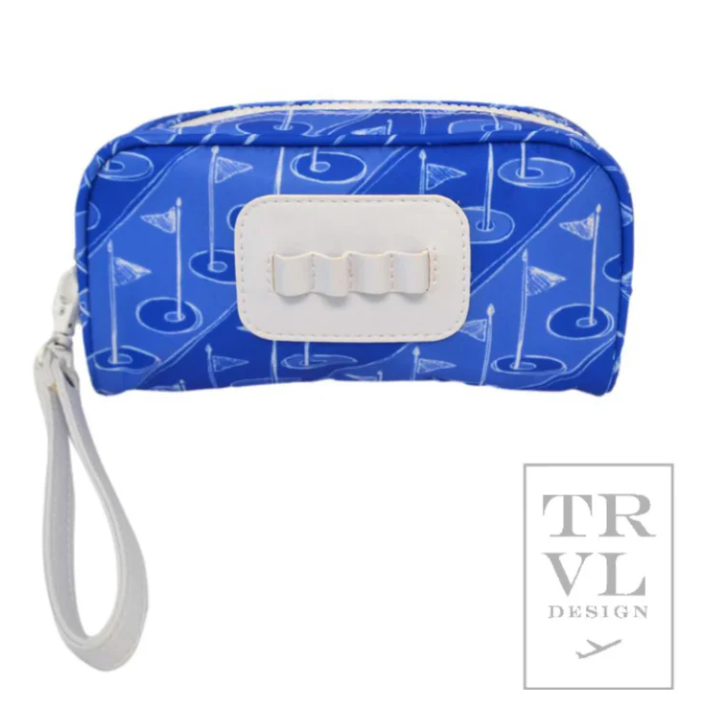 Mini Ditty Wristlet- On Par Blue Tee