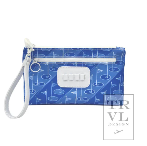 Ditty Wristlet- On Par Blue Tee