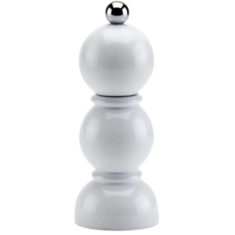 Mini Bobbin Salt or Pepper Shaker in White