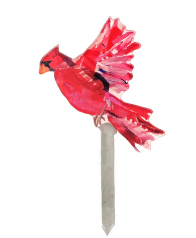 Cardinal in Flight Plant Stick