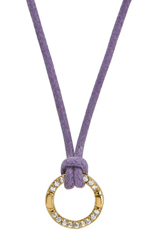 Wisteria Purple Charm Necklace