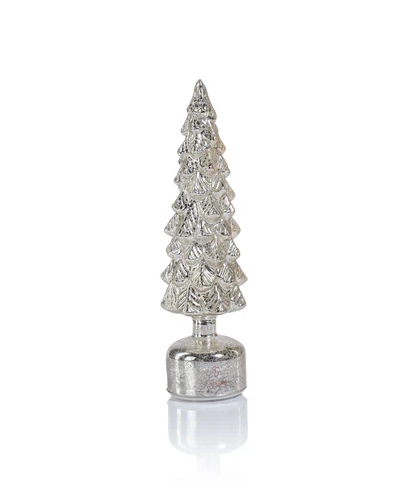 Mountain Pine Rotating LED Tree- Silver