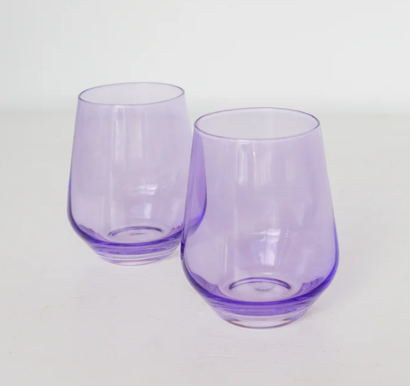 Stemless Set of 2 in Lavender