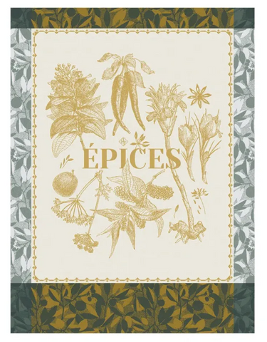 Le Jacquard Francais Epices Yellow Tea Towel