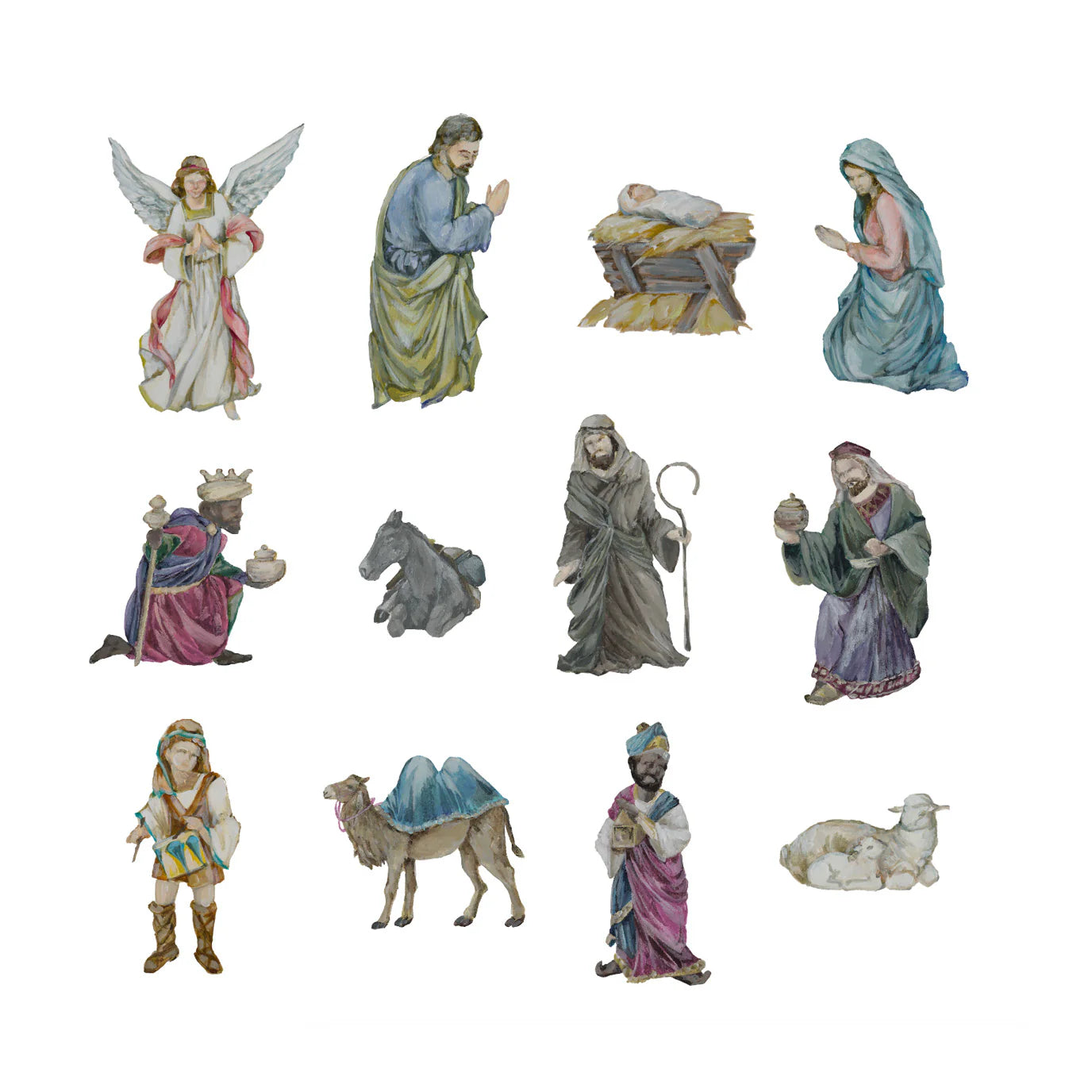 Nativity Ornaments Set of 12