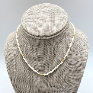 Sigrid Beaded Necklace - Mother of Pearl