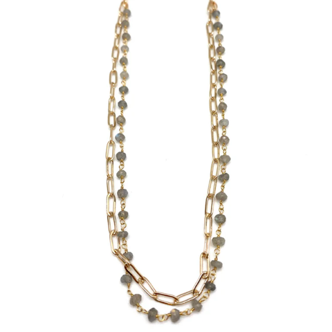 Mariana Necklace - Labradorite