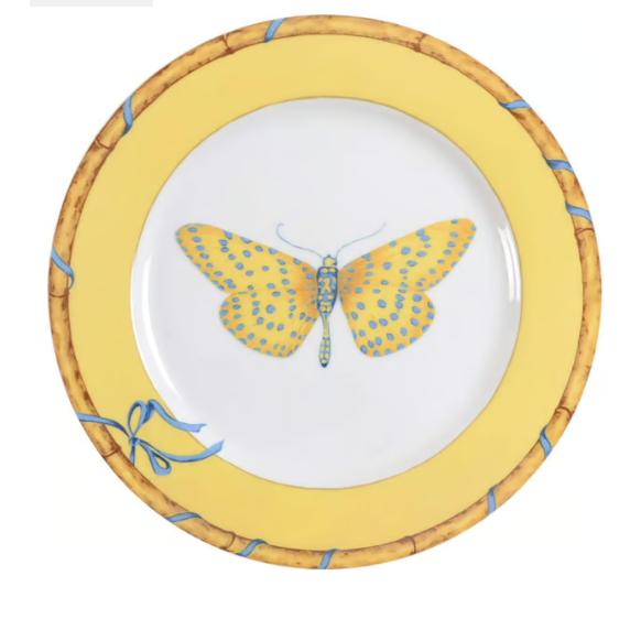 Butterfly Bamboo Salad Plate