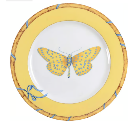 Butterfly Bamboo Salad Plate