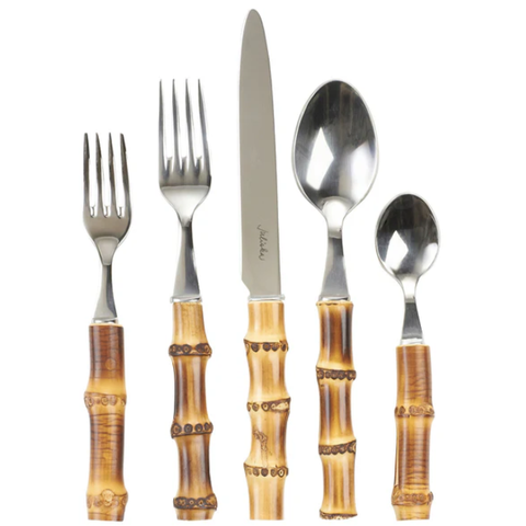 Natural Bamboo 5pc Place Set