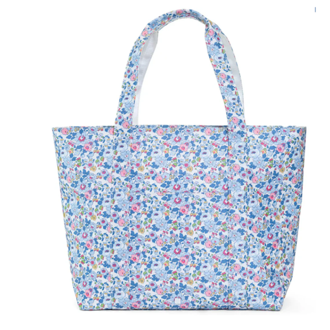 Luxe Puffer Tote Bag- Bridgehampton Floral