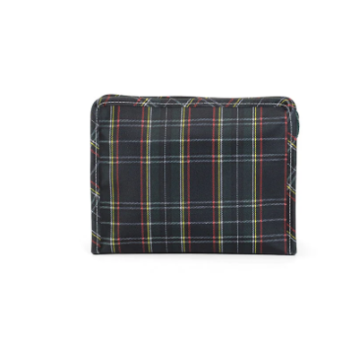 Roadie Large Zip Pouch- Cambridge Plaid