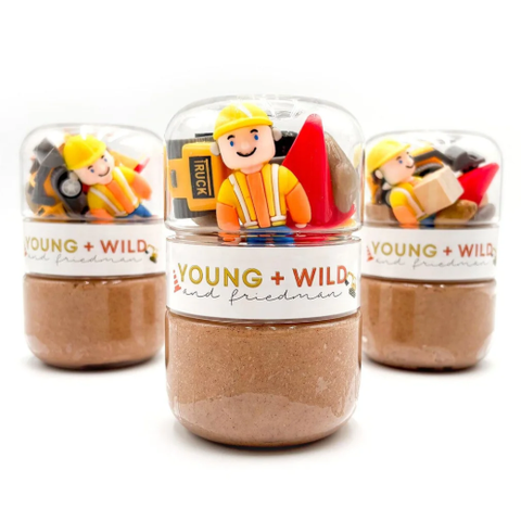 Construction Grab & Go Sensory Dough Jar