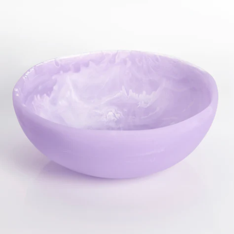 Lavender Swirl Medium Wave Bowl