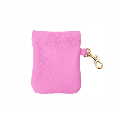 Patty Leather Pouch-Petal