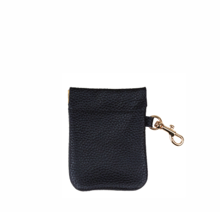 Patty Leather Pouch-Black