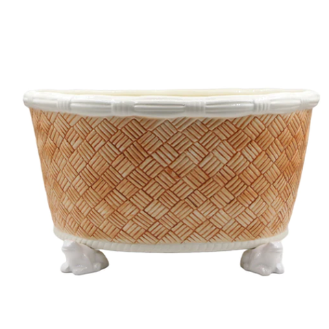 Basket Weave Centerpiece, Sepia