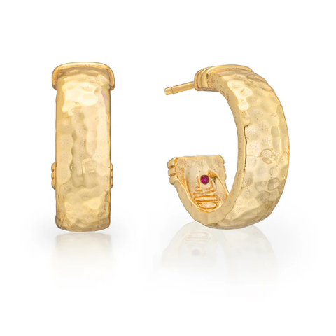 Cleopatra Classic Small Hoop Earrings - Gold