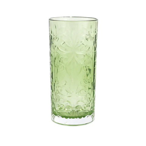 Barocco Mint Green High Ball Glass