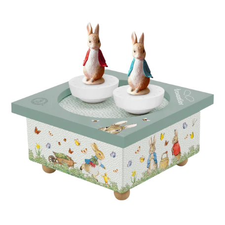 Peter Rabbit Dancing Music Box- Easter