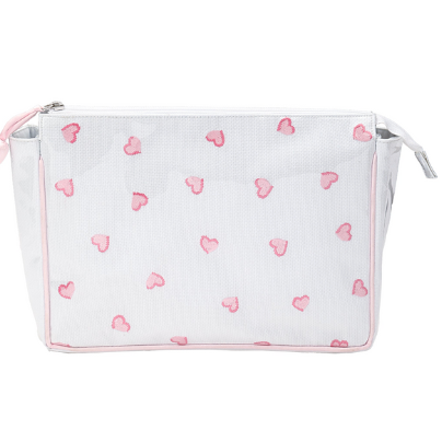 Heart Large Makeup Bag-Pink