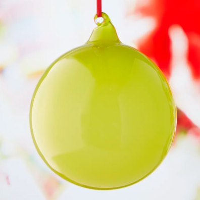 Jim Marvin Lime Bubblegum Glass Ball Ornament-120MM