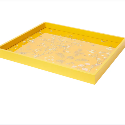 Yellow Medium Chinoiserie Tray