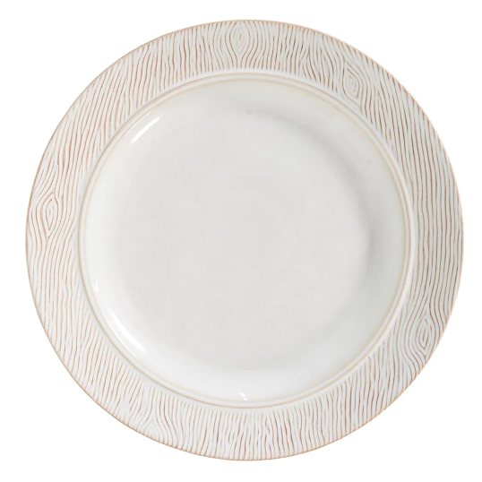 Blenheim Oak Dinner Plate - Whitewash
