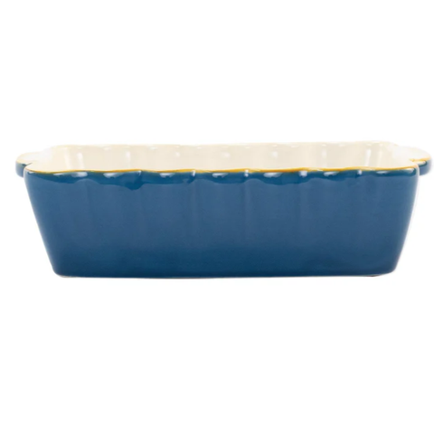 Italian Bakers Blue Small Rectangular Baker