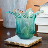 Onda Glass Green Petite Vase