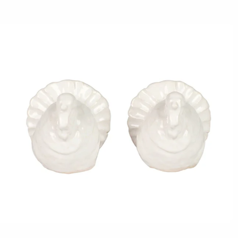 Pietra Tacchino Figural Salt and Pepper