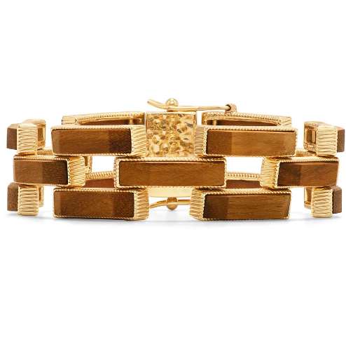 Pathway Link Bracelet, 7.5" - Teak