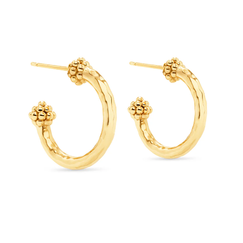 Berry Small Hoop Earrings - Gold