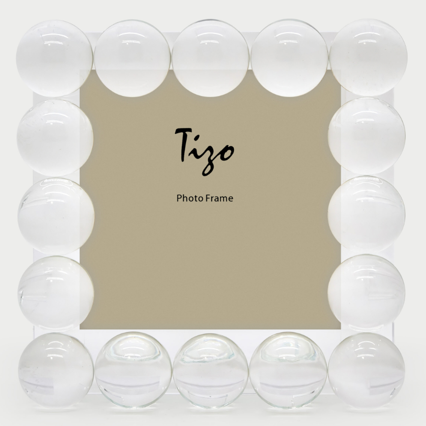 4×4 – Crystal Glass Frame Single Bubble