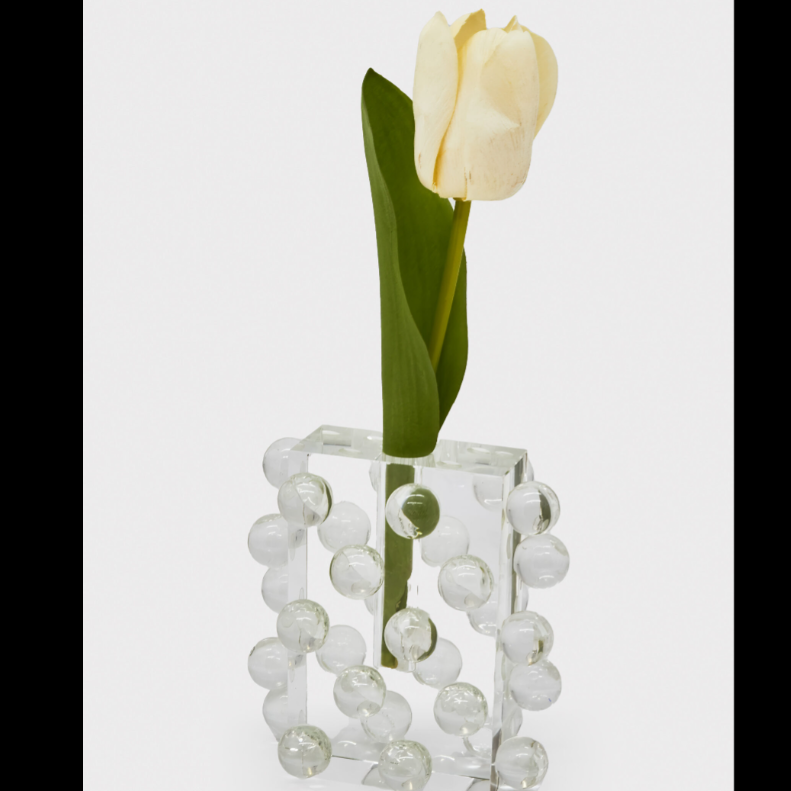 Crystal Vase "Scattered Balls" Small