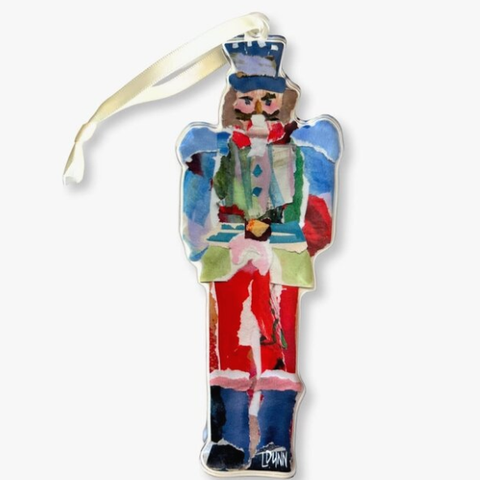 Nutcracker Acrylic Ornament-Blue