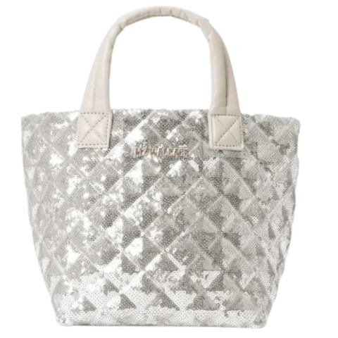 Micro Metro Tote Ice Sequin