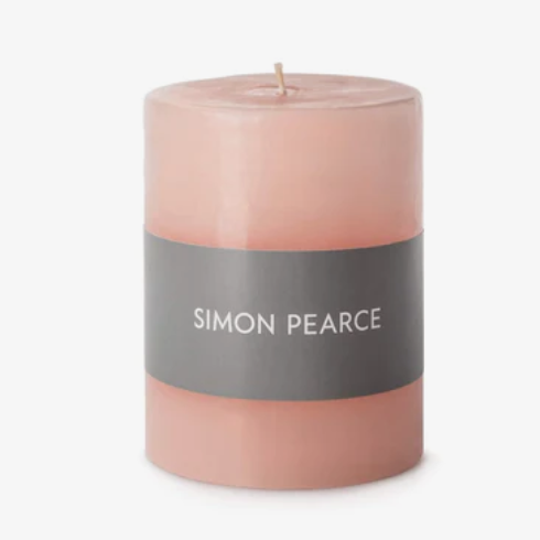 Pillar Candle, 3″ X 4″ — Barely Blush