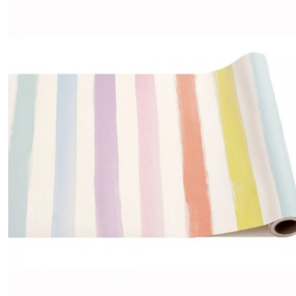 Sorbet Painted Stripe Paper Table Runner