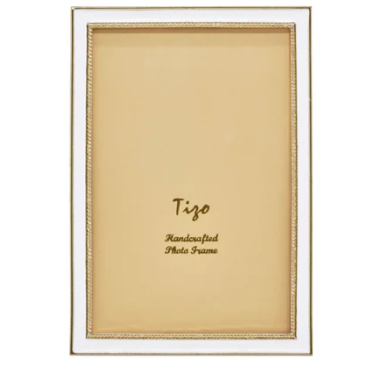 4X6 Enamel Frame-White