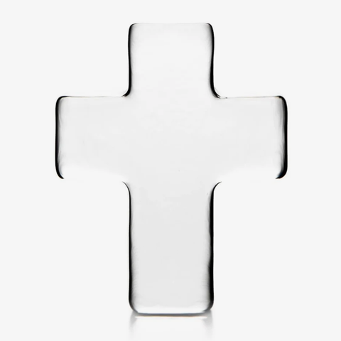 Glass Cross In A Gift Box- Large