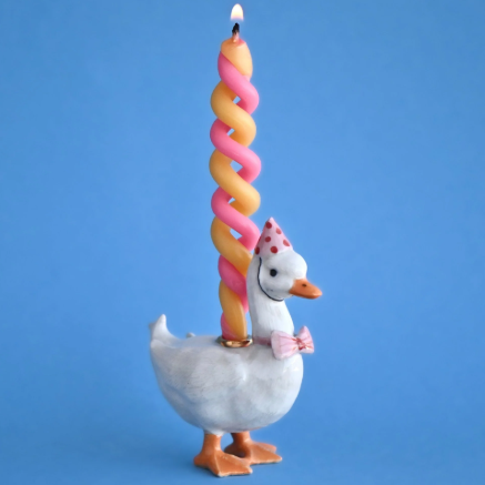 Pink Goose Cake Topper