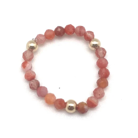 Pippi Ring - Cornelian/Gold