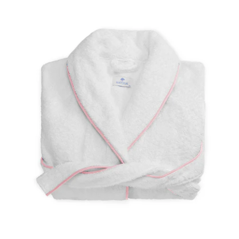 Cairo Small Robe White/Pink