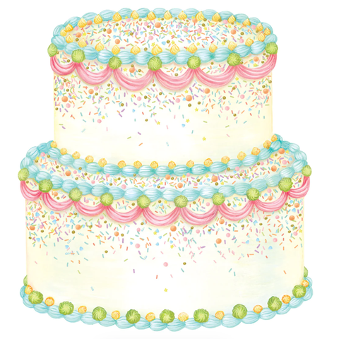 Die-Cut Birthday Cake Placemat- 12 Sheets