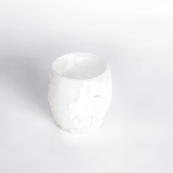 White Swirl Tumblers Set of 2