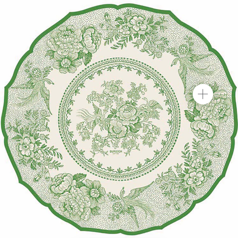 Die-Cut Green Asiatic Pheasants Placemats- 12 Sheets